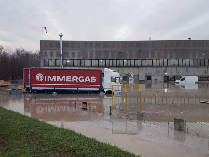 Immergas dopo cedimento arginatura